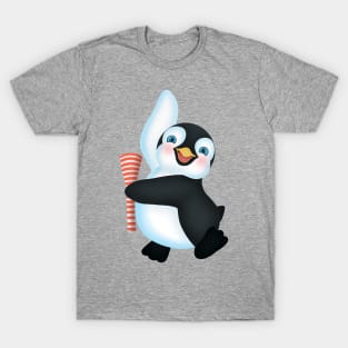 Penguin dancing in the new year T-Shirt